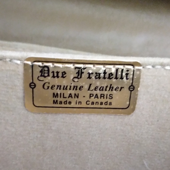 Vintage - Due Fratelli Brown Leather Crocodile Satchel - Picture 6 of 6